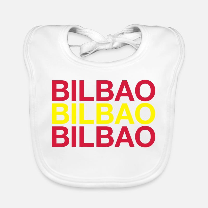 BILBAO Espagne España Espagnol Drapeau espagnol Bavoir bio Bébé