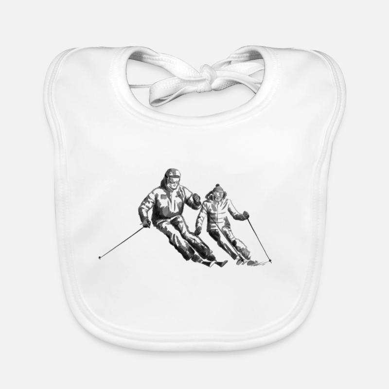Ski Paar Bavoir bio Bébé