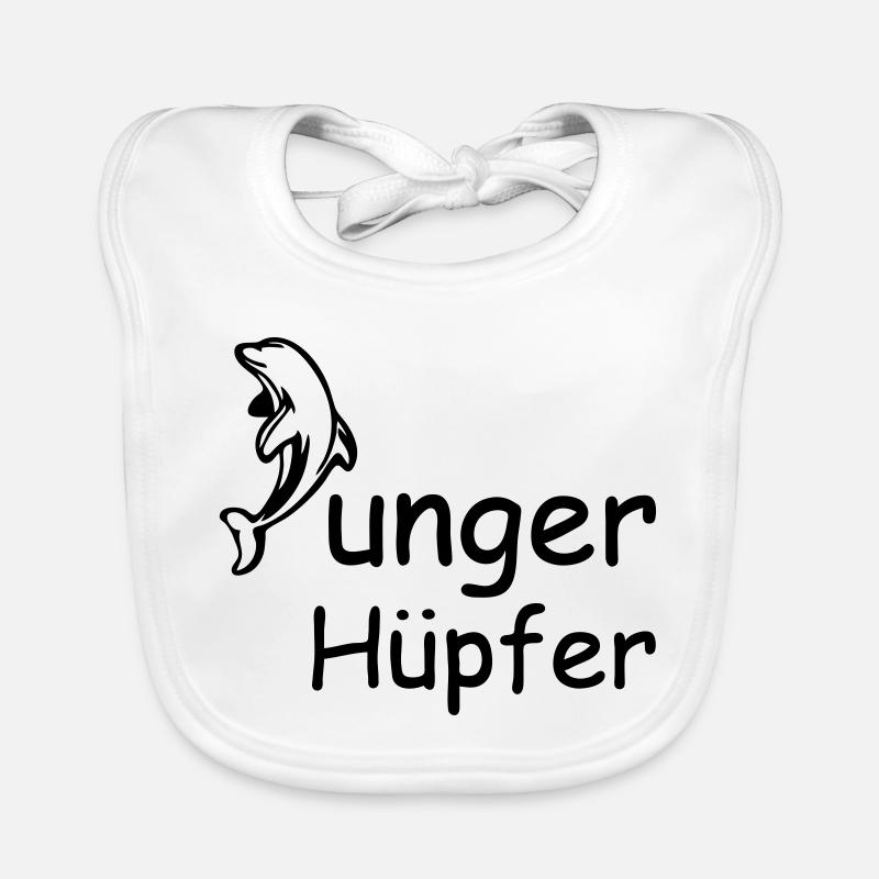 Junger Hüpfer Geschenk Baby Bio-Lätzchen