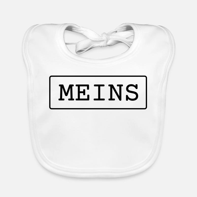 Meins - Baby Bio-Lätzchen - Weiß