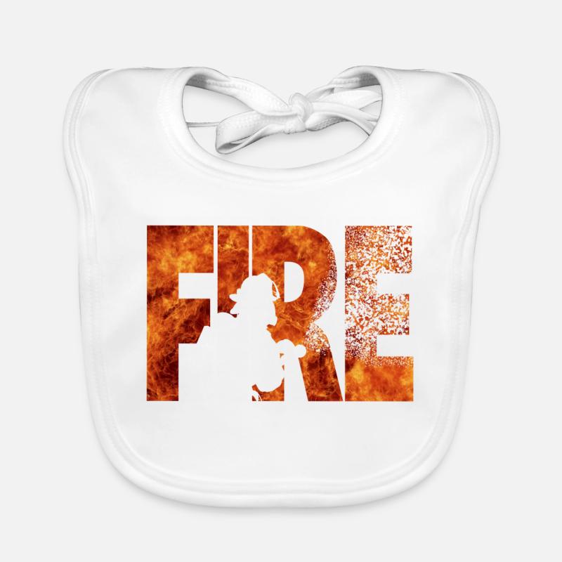 Firefighter Organic Baby Bibs