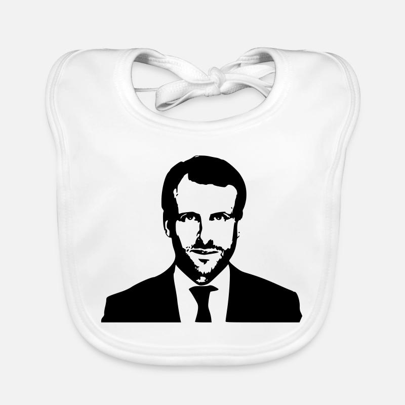 Macron Président  Bavoir bio Bébé