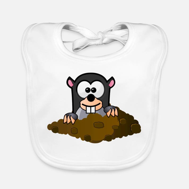 style comique Mole Bavoir bio Bébé