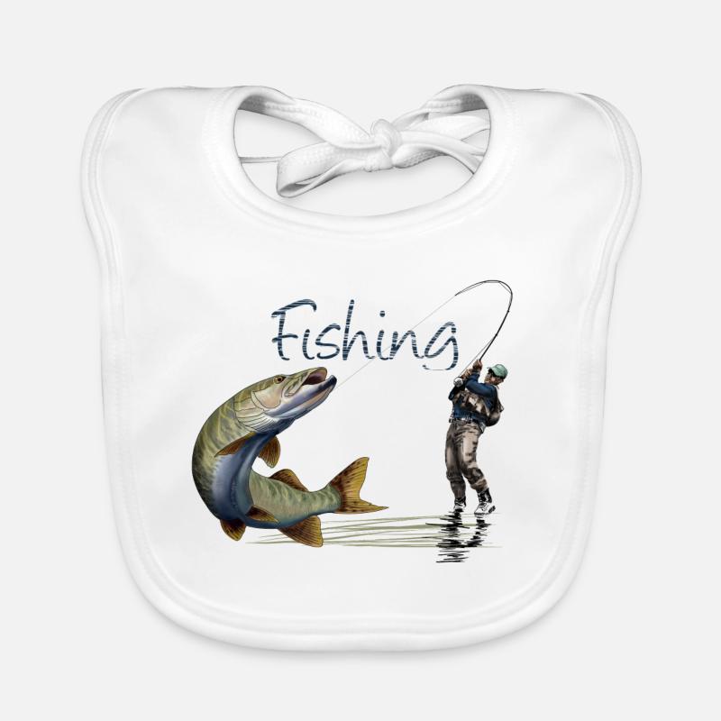Fishing Bavoir bio Bébé