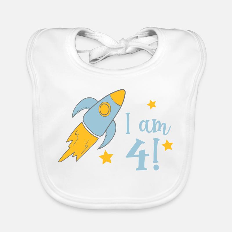 4 anniversaire Bavoir bio Bébé