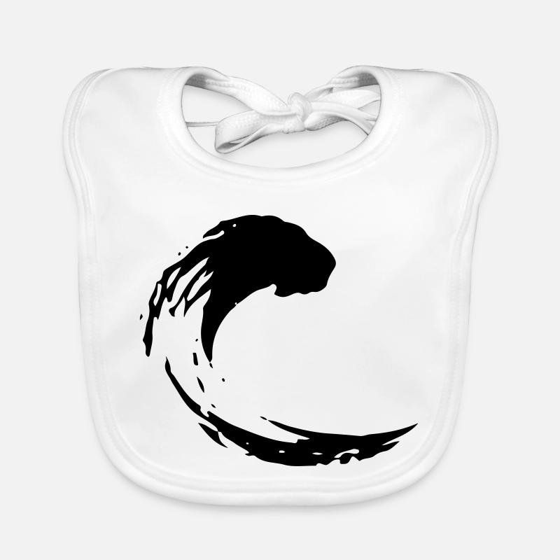 Löwe Zeichen Komma Pinselstrich Geschenk Baby Bio-Lätzchen