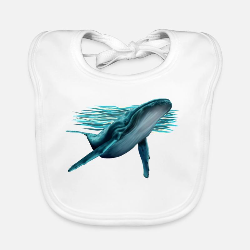 Whale Bavoir bio Bébé