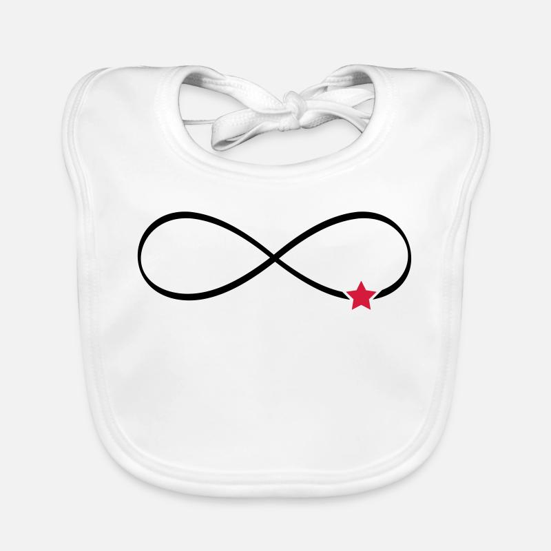 Symbole infini étoile signe infini Bavoir bio Bébé