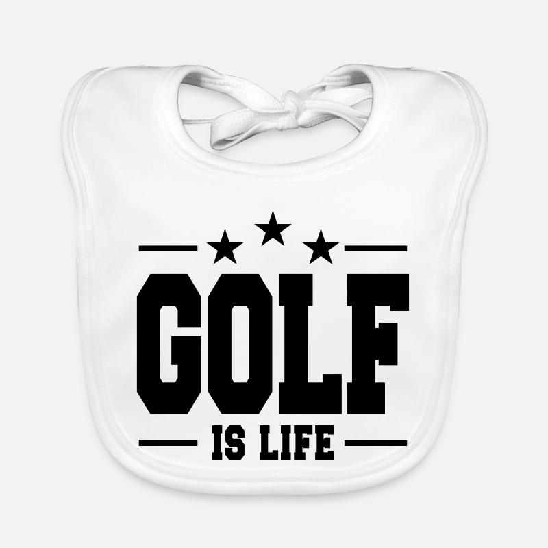 Golf is life / Golf Organic Baby Bibs