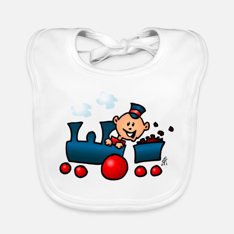 Train Organic Baby Bibs