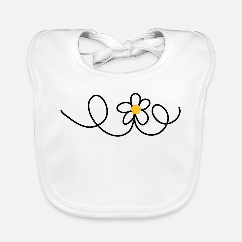 flower Organic Baby Bibs