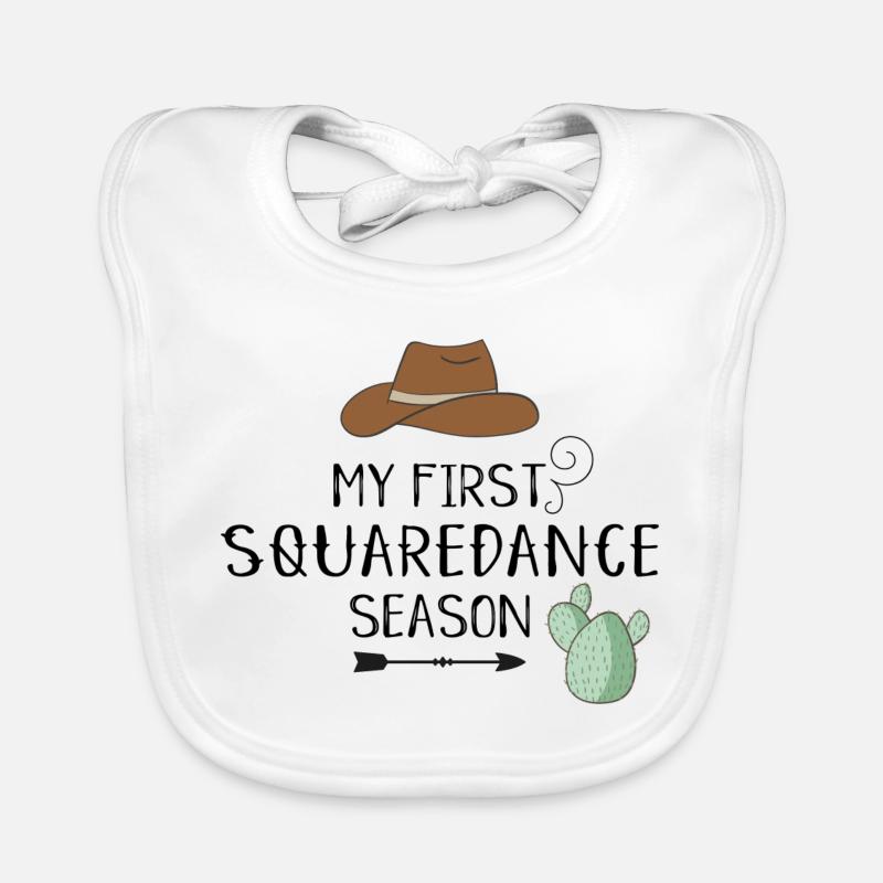 square Dance Bavoir bio Bébé