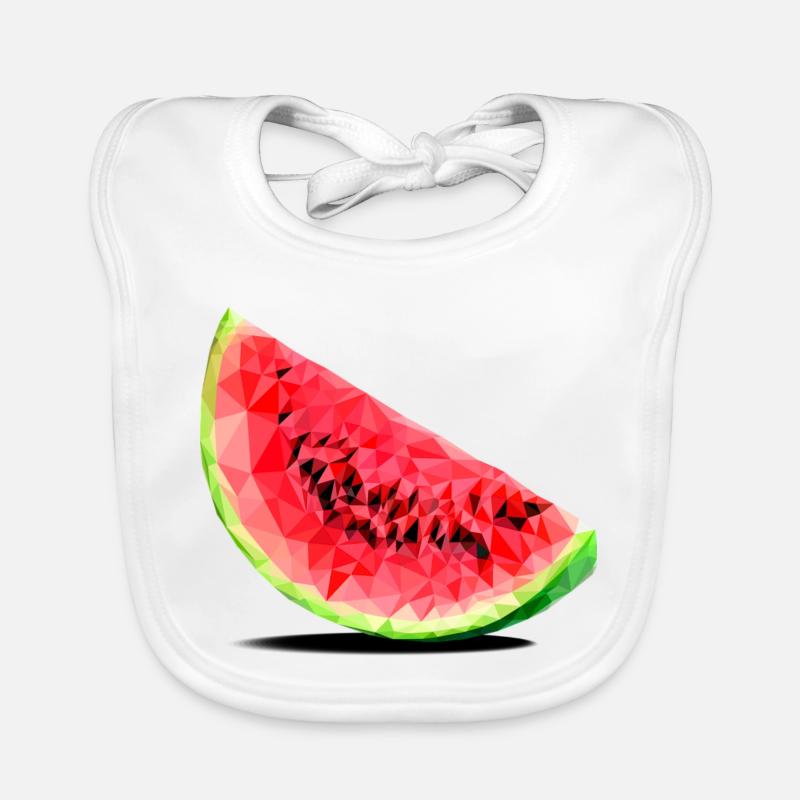 Watermelon - Bavoir bio Bébé - blanc
