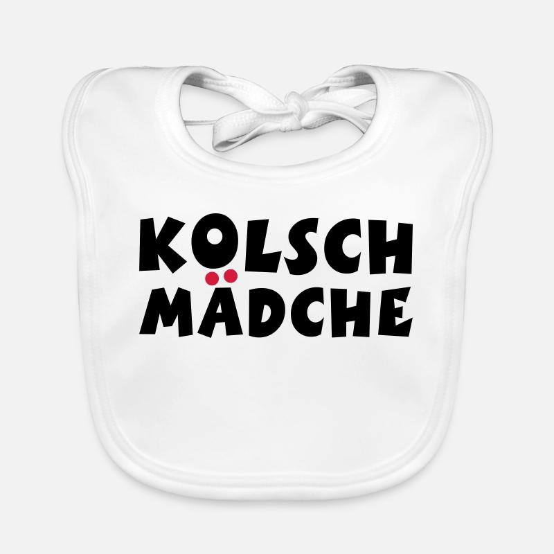 Kölsch Mädche - Ein Mädchen aus Köln Baby Bio-Lätzchen