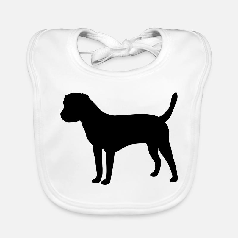 Border Terrier Organic Baby Bibs