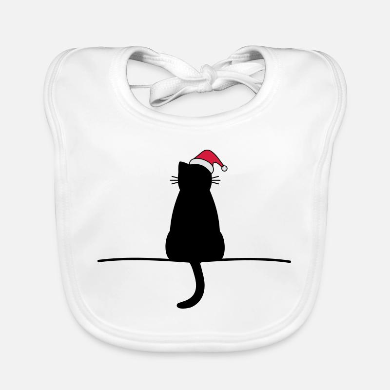 rêve chat de noël chat noël Bavoir bio Bébé