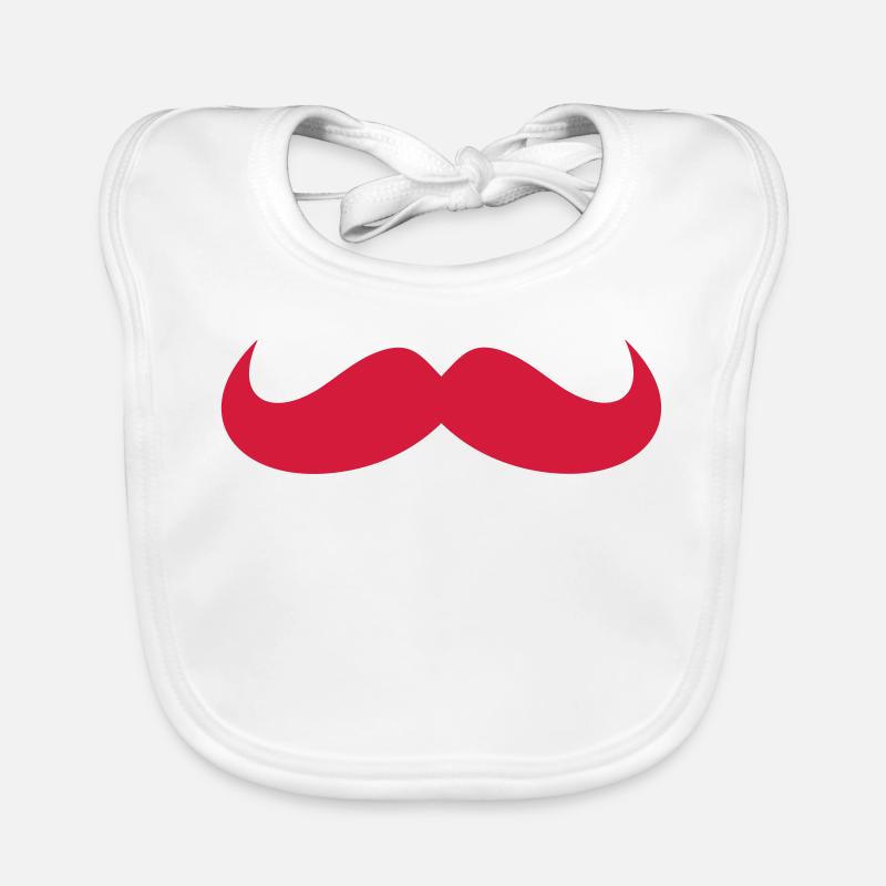 moustache Bavoir bio Bébé