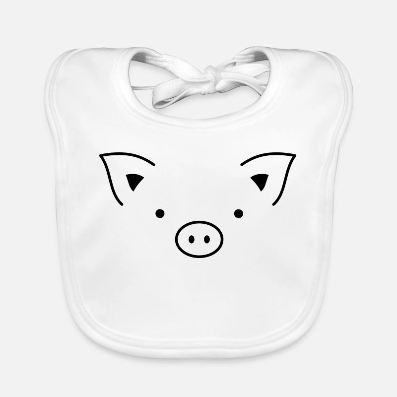 Schwein Sau Schweinchen Ferkel Eber I Geschenkidee Baby Bio-Lätzchen