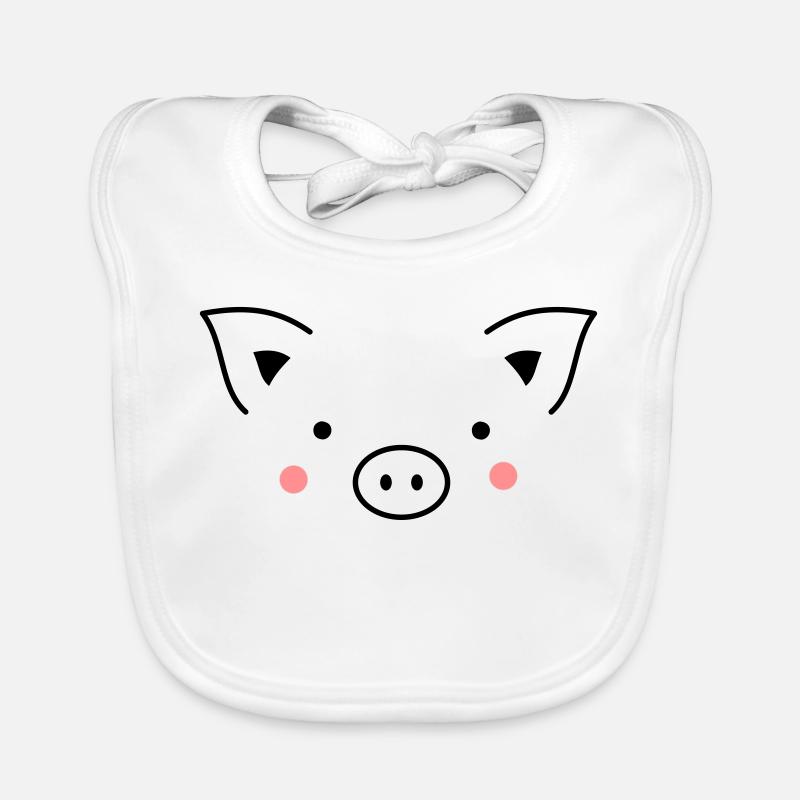 Cochon Bavoir bio Bébé