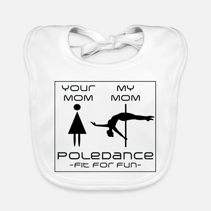 Maman de pole dance : Fun & Power Bavoir bio Bébé