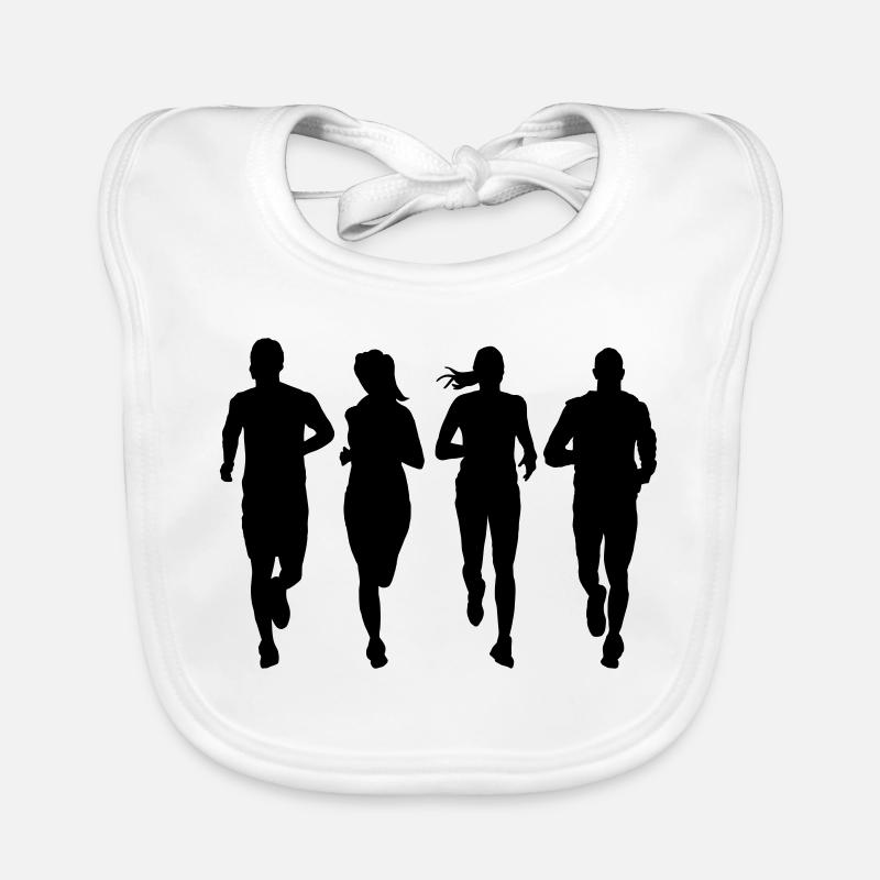 couple en cours d'exécution Bavoir bio Bébé