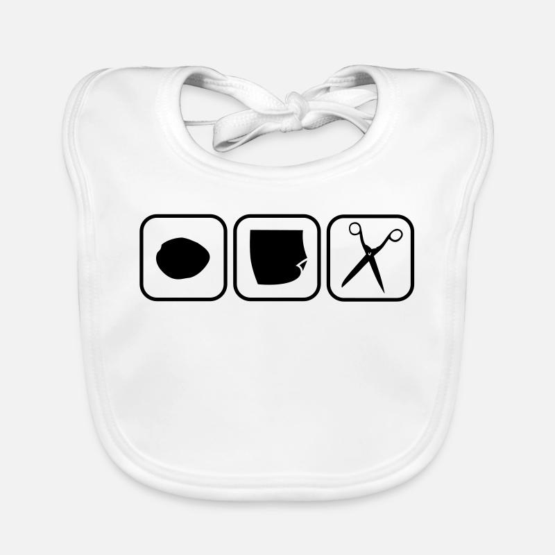 schnickschnack schnuck - Rock paper scissors Organic Baby Bibs
