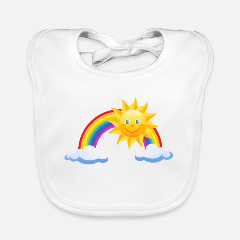 Arc-en-ciel Bavoir bio Bébé
