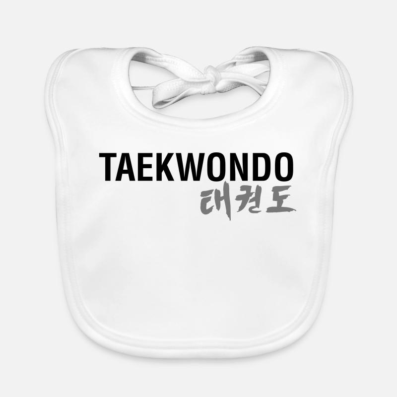 TAEKWONDO - Bavoir bio Bébé - blanc