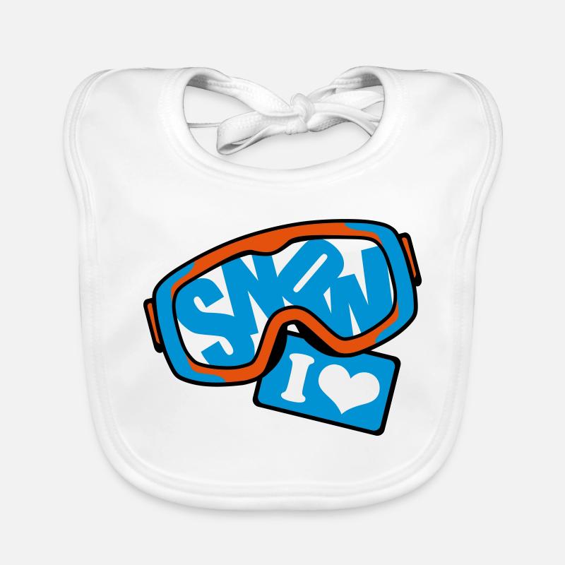 schnee Baby Bio-Lätzchen