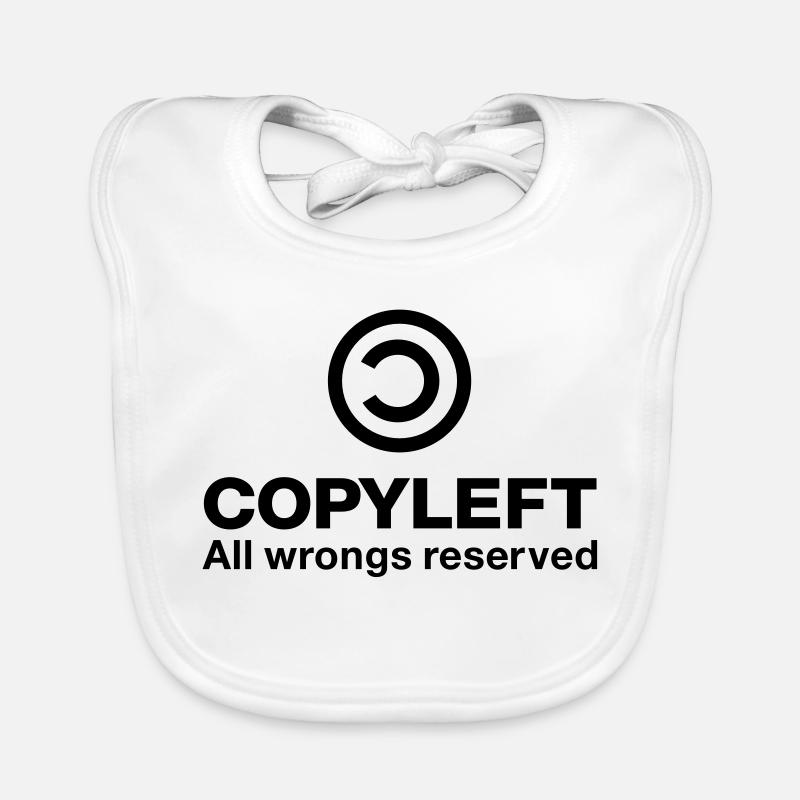 Copyleft Tous les torts réservés Bavoir bio Bébé
