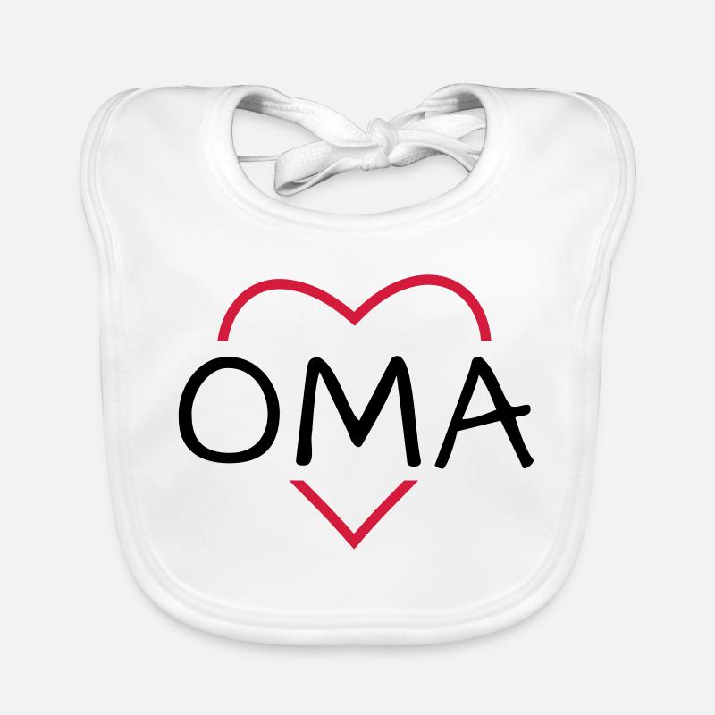 Oma Herz Geschenk Geburtstag Weihnachten Baby Bio-Lätzchen