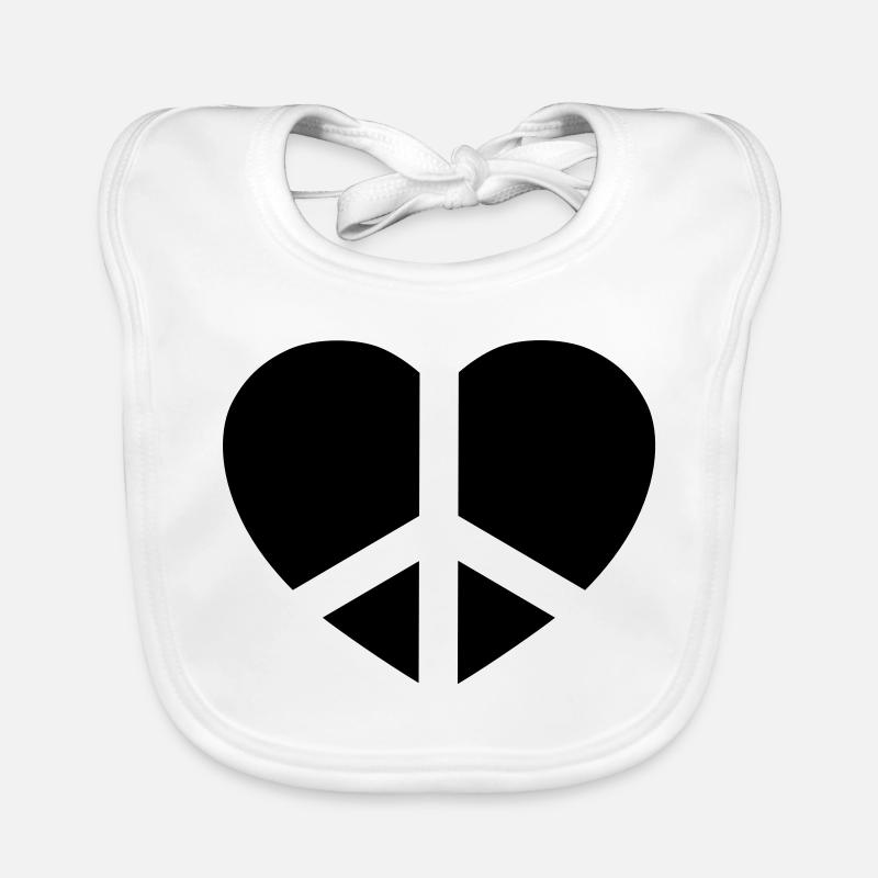 Love & Peace Organic Baby Bibs