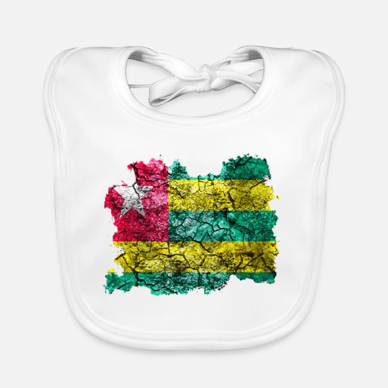 Togo Drapeau Vintage Bavoir bio Bébé