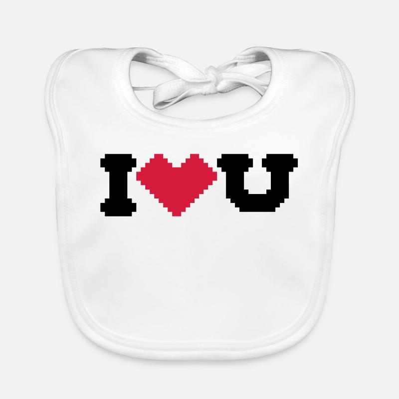 i love u Baby Bio-Lätzchen