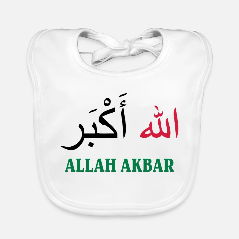Allah Akbar - Bavoir bio Bébé - blanc