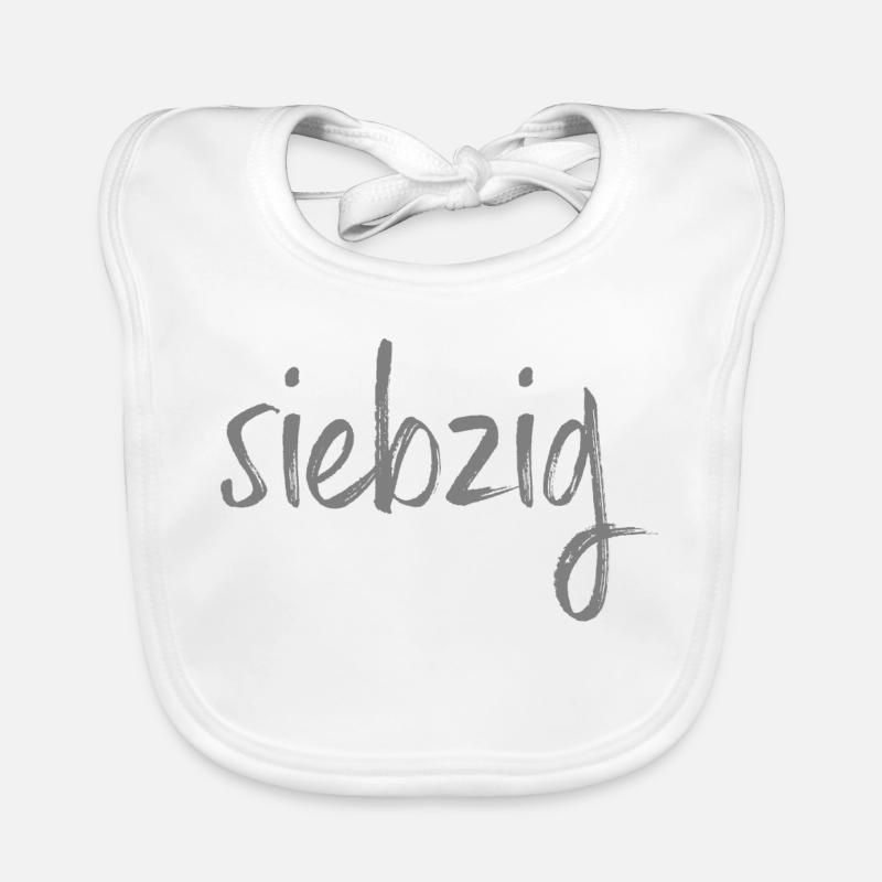 70 siebzig 70. Geburtstag Geschenk Geschenkidee Baby Bio-Lätzchen