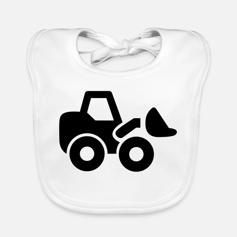 excavator Organic Baby Bibs
