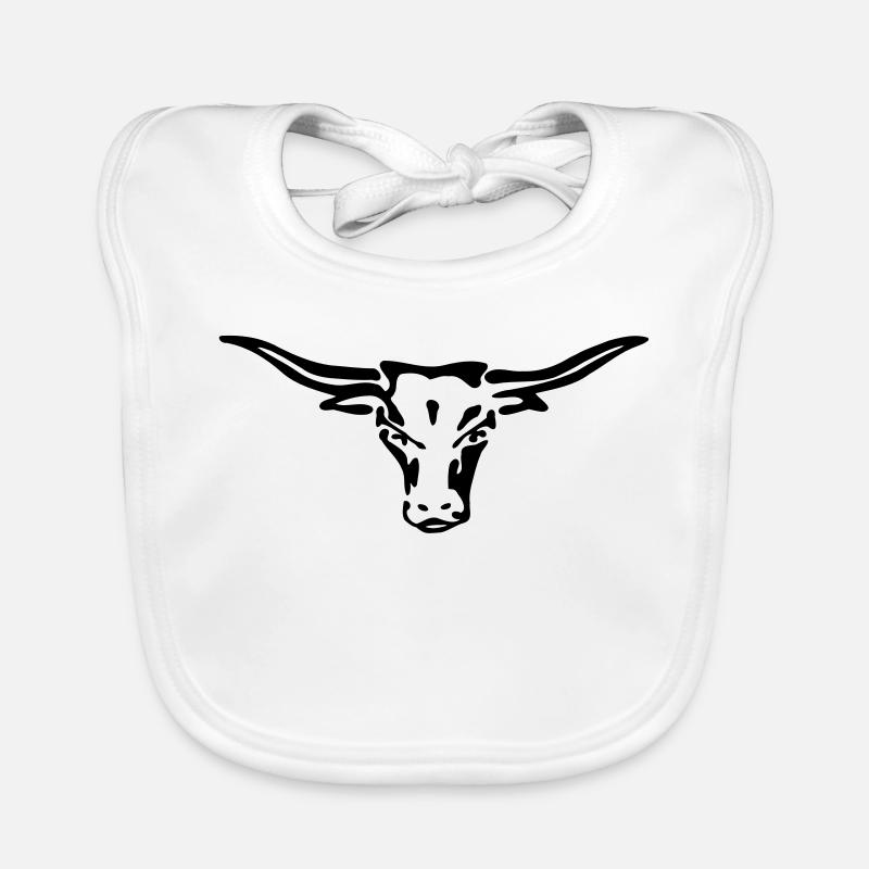 texas longhorn exit-shirt Organic Baby Bibs