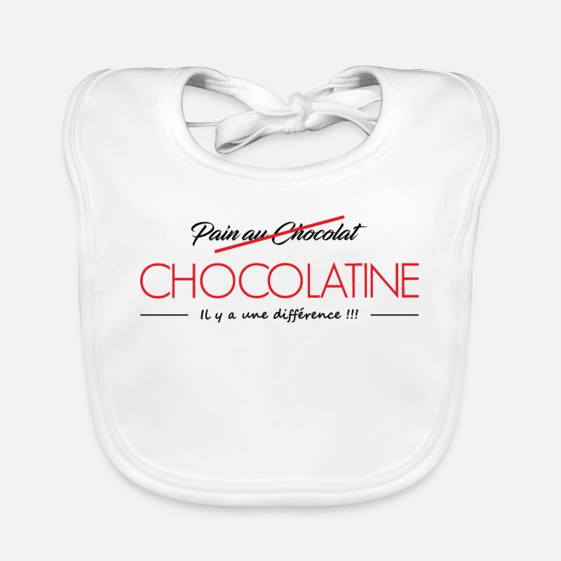 VS Chocolatine Chocolate Bread Organic Baby Bibs