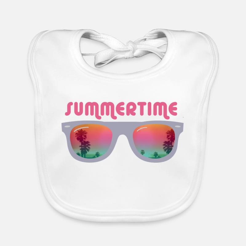 Summertime - Lunettes de soleil Bavoir bio Bébé
