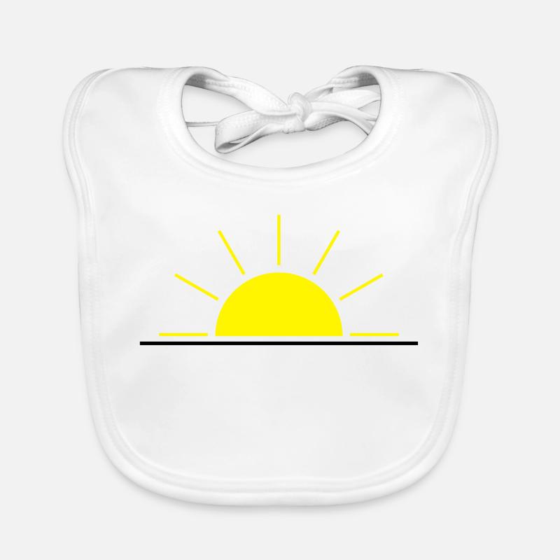Rising or setting sun Organic Baby Bibs