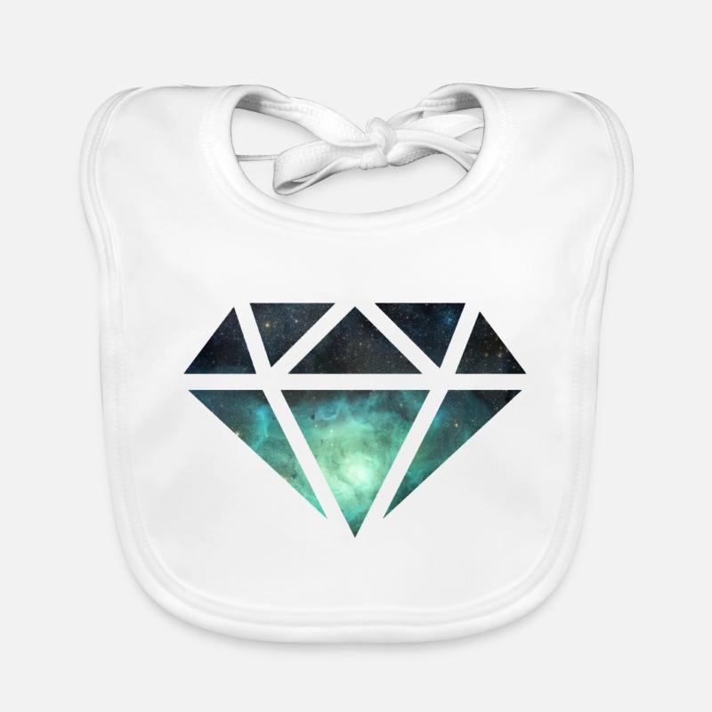 Diamond Gemstone Gemstones Organic Baby Bibs