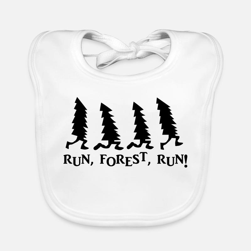 Run Forest Run Organic Baby Bibs