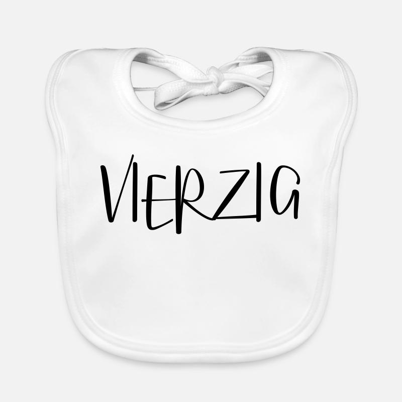 40 vierzig Geburtstag Geschenk Baby Bio-Lätzchen