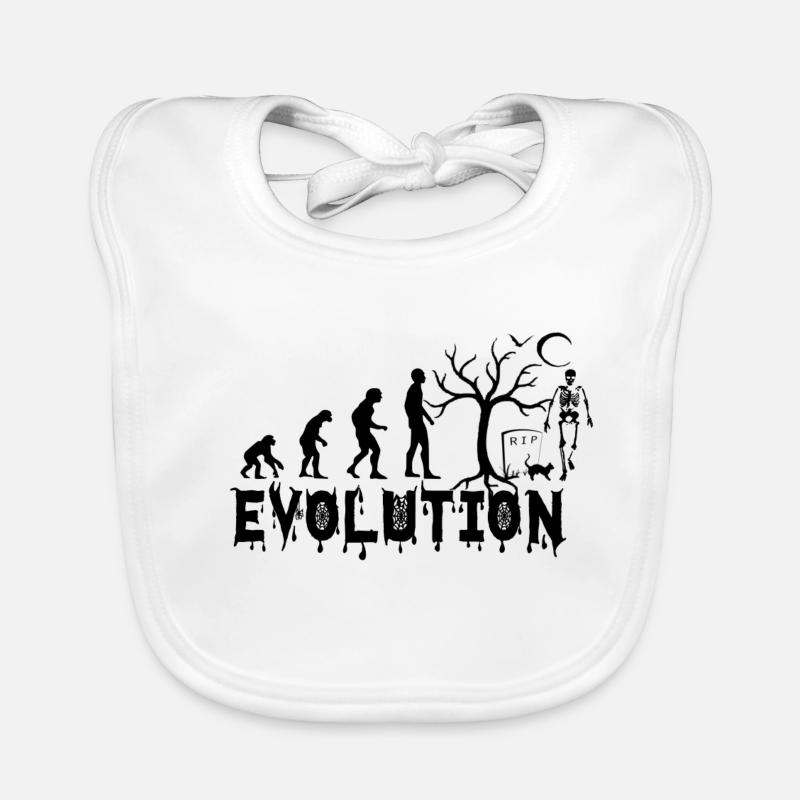EVOLUTION HALLOWEEN Geschenk Baby Bio-Lätzchen