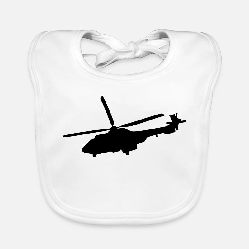 Hubschrauber Baby Bio-Lätzchen