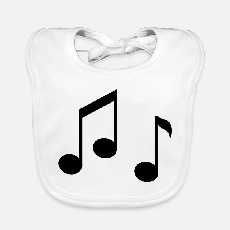 Notes abstraites aux couleurs pastel Bavoir bio Bébé