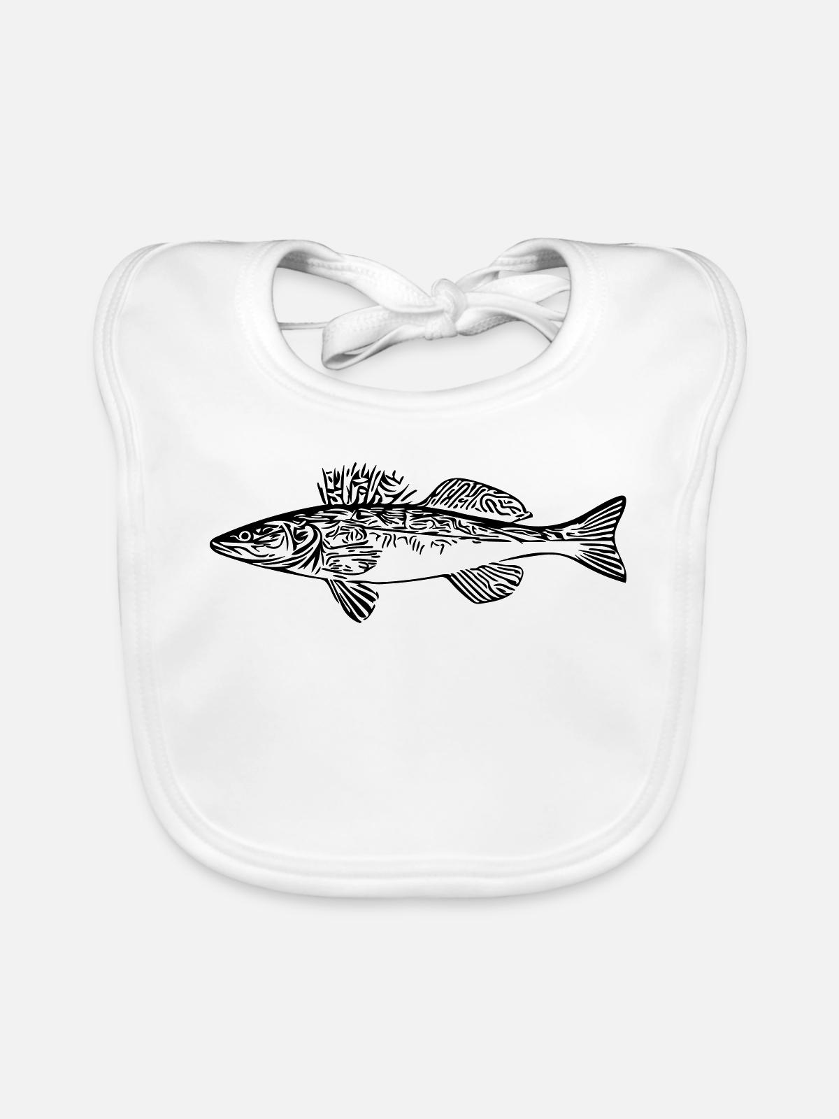 Zander - Baby Bio-Lätzchen - Weiß - Vorne