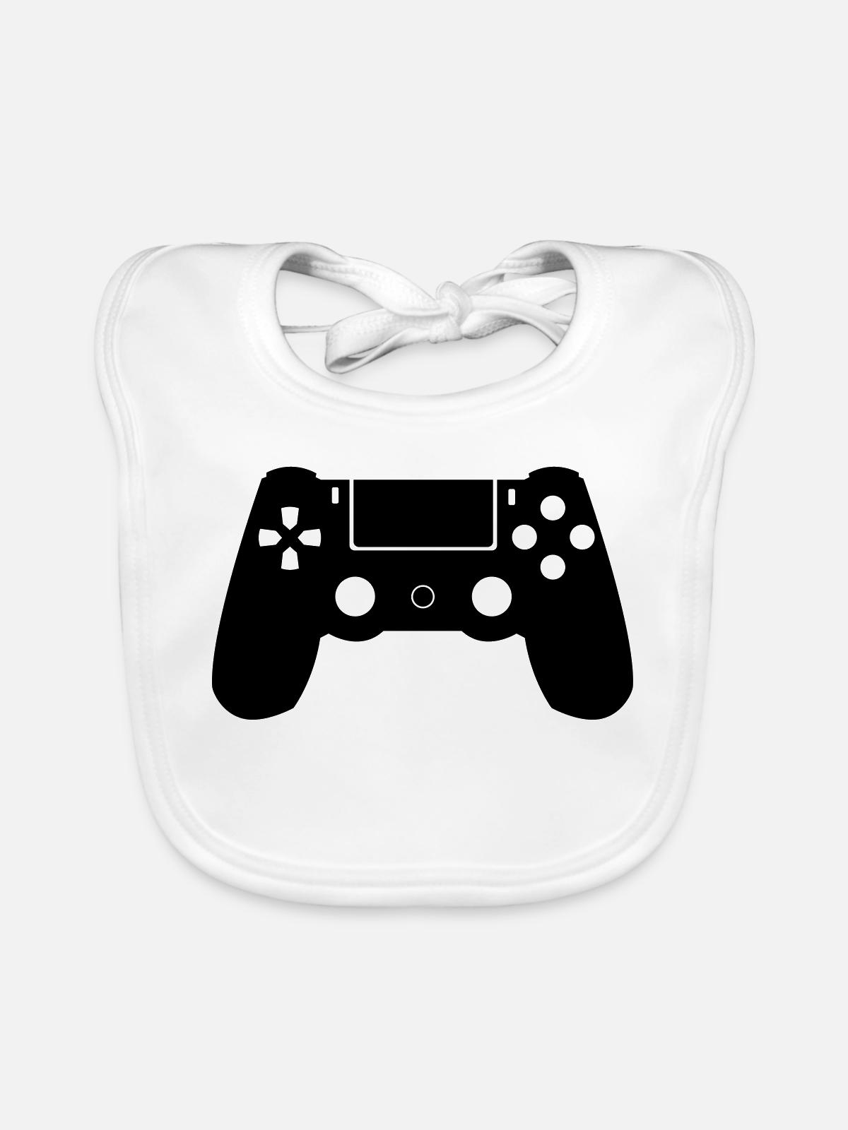 Controller - Baby Bio-Lätzchen - Weiß - Vorne