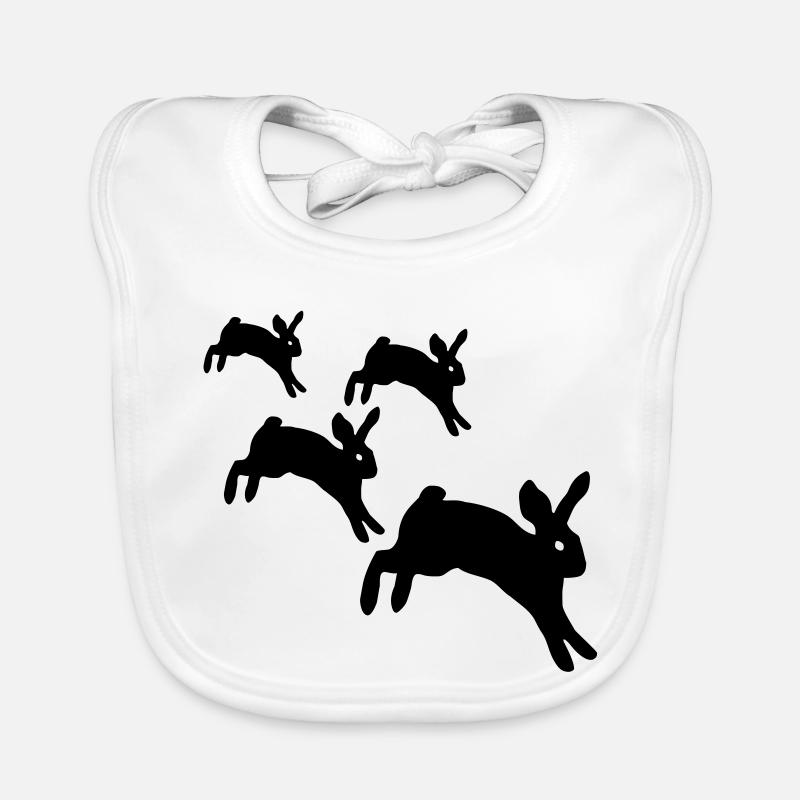Lapins sautant Bavoir bio Bébé